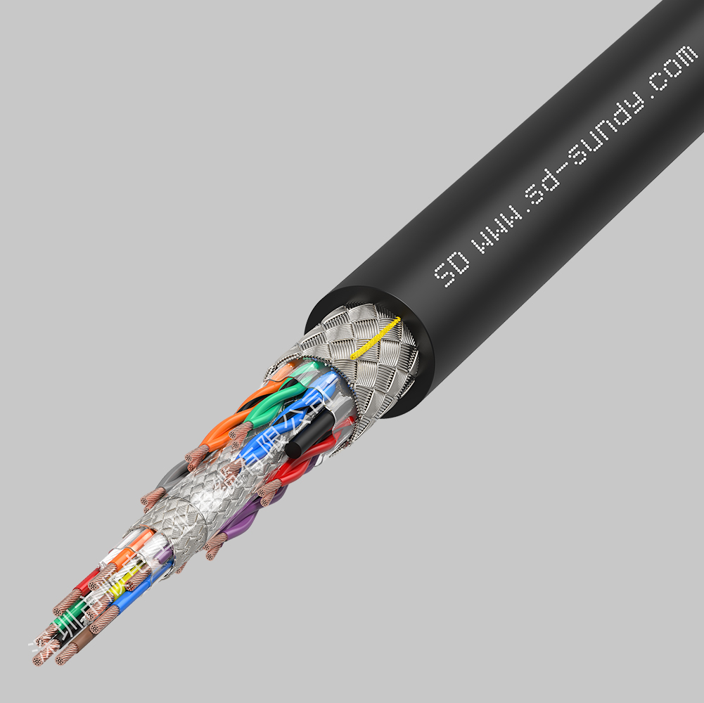 CDF131​天博电竞高柔性PVC拖链编码器屏蔽信号电缆