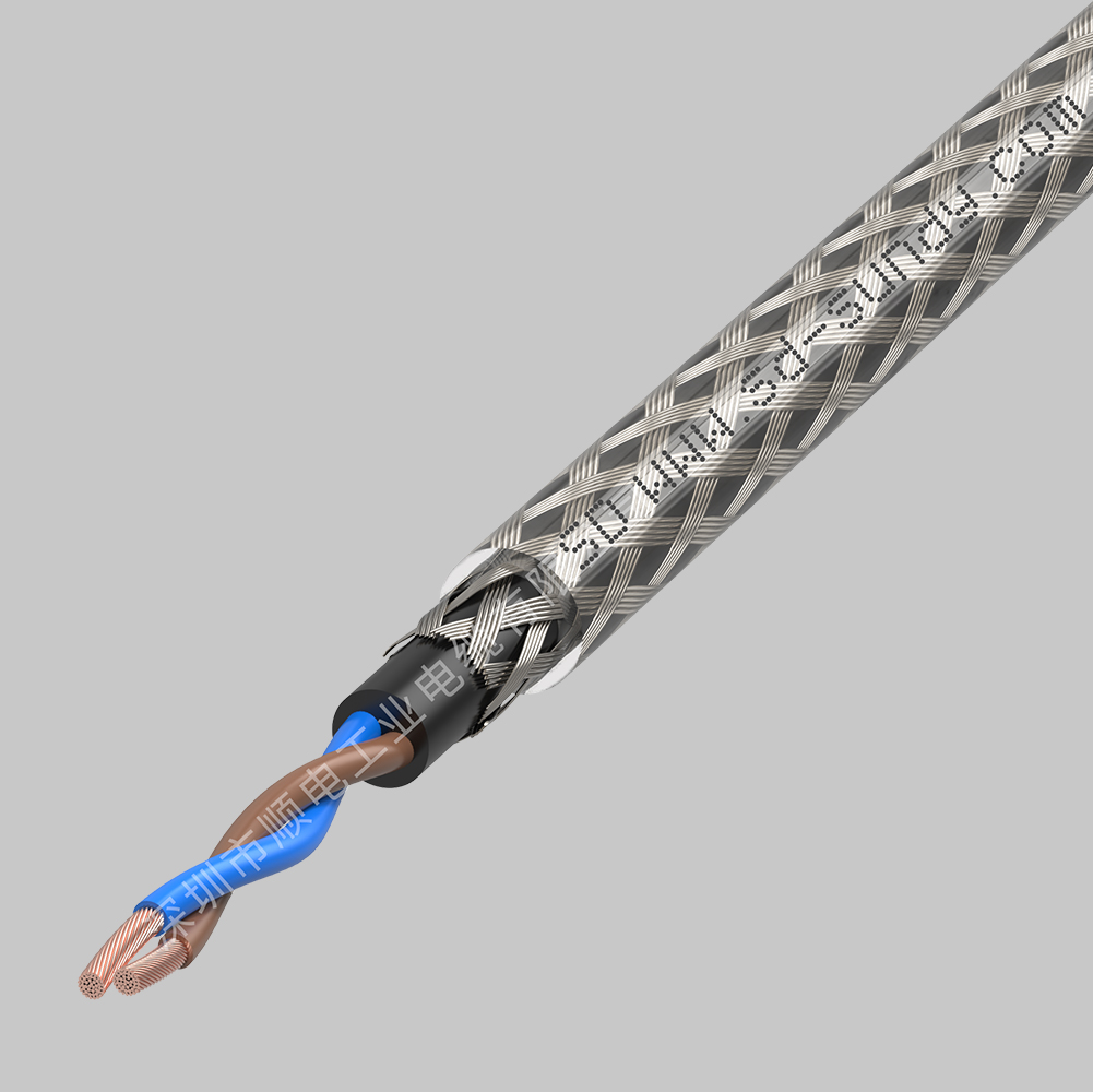 CF100天博电竞高柔性PVC材质拖链控制/动力电缆